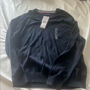 Tommy Hilfiger Blue Crewneck Sweater XL men’s cotton Navy Dark Blue